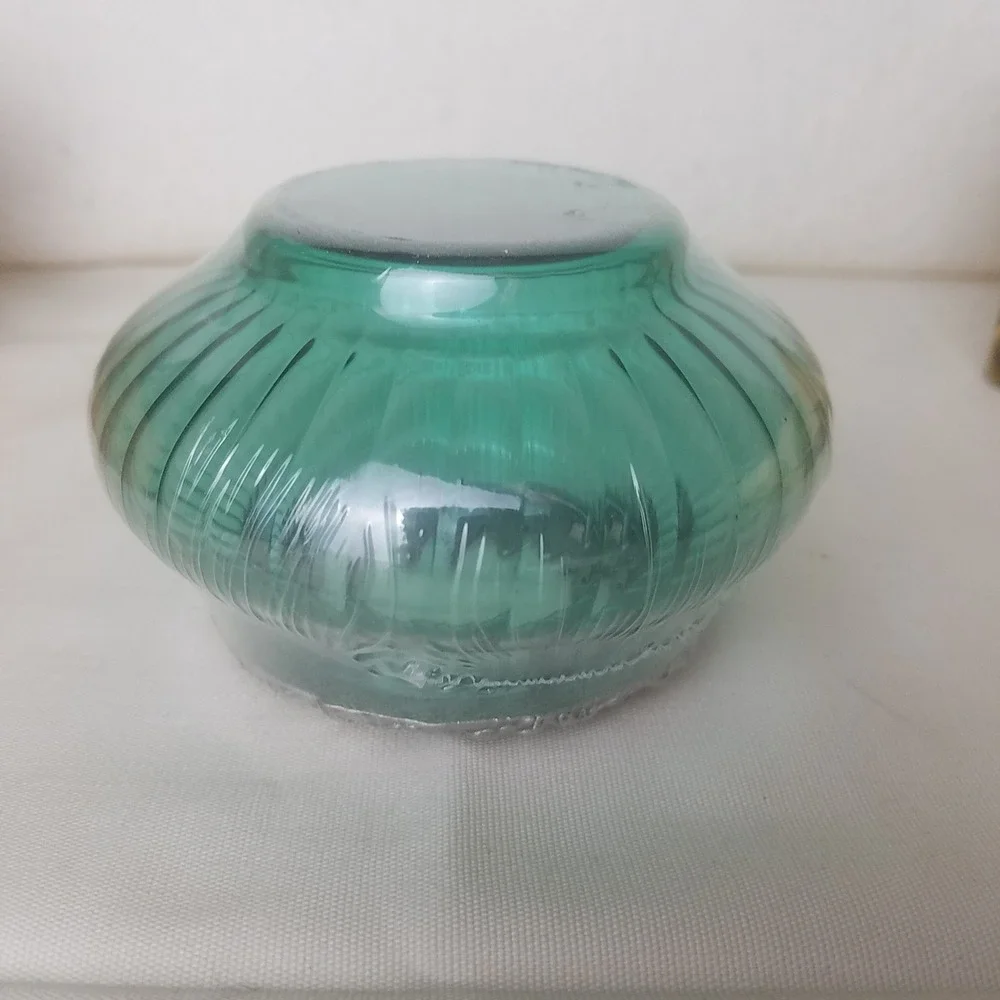 Rawcliffe Green Glass‎ Jar Potpourri apple vine garden pewter Lid Scented VNTG